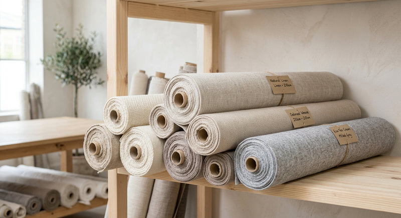 Fabric rolls for window shades